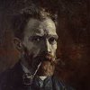 Nedelcu Cristian_Vincent Van Gogh_Self-portrait with pipe